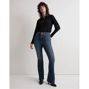 Madewell Curvy Skinny Flare Jeans Alvord Wash Denim Instacozy Edition Size 26